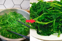 Để rau luộc xanh mướt và giòn ngon, ngâm thêm thứ này