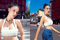 MC Hoàng Oanh bất ngờ lột xác, khoe body mướt mắt