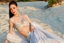 Hoa hậu Bảo Ngọc không cần hở bạo vẫn quyến rũ gây mê