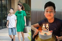 Con trai Quang Dũng - Jennifer Phạm trổ mã ngày càng giống bố
