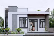 Mẫu nhà cấp 4 dưới 500 triệu vừa sang chảnh lại tiện nghi