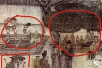 Phóng to 100 lần bức tranh cổ, hậu thế bất ngờ