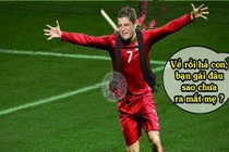 Ảnh chế bóng đá: Cris Ronaldo cay đắng về quê ăn tết