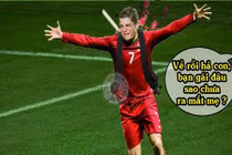 Ảnh chế bóng đá: Cris Ronaldo cay đắng về quê ăn tết