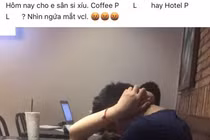 Sốc với "tư thế lạ" của cặp đôi nam thanh nữ tú trong quán trà