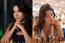 Quá nóng bỏng, nữ kỳ thủ cờ vua làm netizen hú hét