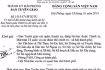 Mạo danh cán bộ Ban Tuyên giáo Thành ủy Hải Phòng lừa đảo bán tài liệu