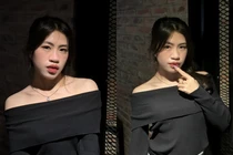 "Cơn lốc đường biên" Thanh Nhã gây sốt khoe vai trần nõn nà