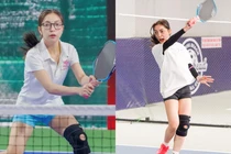 Tình cũ năm 17 tuổi của Quang Hải "trắng phát sáng" trên sân pickleball