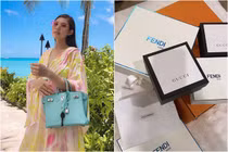 Dưỡng thai cực chảnh, "chị đại" làng rich kid Việt khoe toàn đồ hiệu