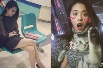 Hot girl ngủ gật khiến “500 anh em” không muốn đánh thức