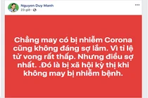 Bênh vực bệnh nhân COVID-19 số 17, ca sĩ Duy Mạnh nhận đủ gạch đá