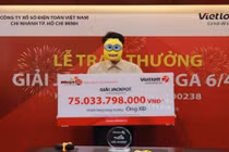Người trúng Vietlott 75 tỷ tặng đội tuyển U23 Việt Nam 100 triệu đồng