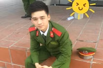 Fan nữ "lịm tim" trước vẻ đẹp của chàng học viên cảnh sát