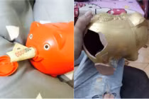 Hoài niệm "tuổi thơ dữ dội" với muôn kiểu rút ruột lợn đất bá đạo