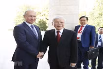 Hình ảnh Tổng Bí thư Nguyễn Phú Trọng hội đàm với Tổng thống Nga Putin