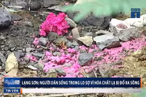 Video: Người dân lo sợ khi thấy nước màu lạ, nghi nhiễm hóa chất