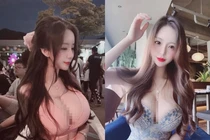 Gái xinh Hàn Quốc mê đồ trễ nải, khoe triệt để ngực khủng