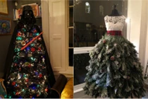 Giới trẻ tự chế cây thông kì dị đón Giáng Sinh 2015