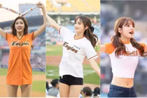 Vẻ đẹp nóng bỏng của dàn hoạt náo viên làng bóng chày xứ Hàn