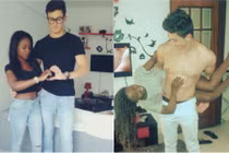 Phát hờn với cặp đôi chàng xinh nàng xấu siêu hạnh phúc 