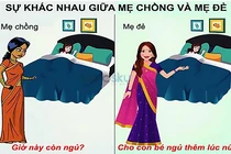 Cười ngất trước sự khác biệt giữa mẹ chồng và mẹ đẻ