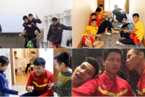 Hậu trường siêu dễ thương của tuyển thủ ĐT Việt Nam