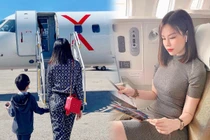 Con dâu tỷ phú Hoàng Kiều, đi chuyên cơ về quê ăn Tết