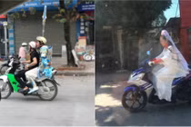 Dân mạng hết hồn với nhân vật cổ trang "vi hành" xuống phố 