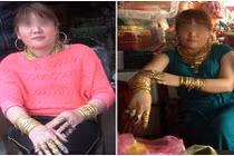 A Đây Rồi: Nữ đại gia Thanh Hoá khoe vàng đeo đầy người gây sốc