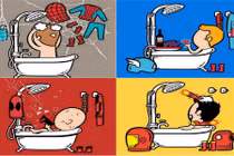 Chết cười với cách tắm của các siêu anh hùng phim ảnh