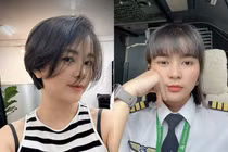“Nữ phi công xinh nhất Việt Nam” khoe tóc mới cực trẻ trung