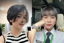 “Nữ phi công xinh nhất Việt Nam” khoe tóc mới cực trẻ trung