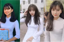 "Đã mắt" dàn nữ sinh diện áo dài trắng ngây thơ xinh hơn khối cô hở hang