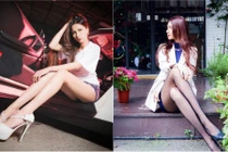 Gái Đài Loan chân dài "mét mốt" gây sốt vì quá gợi cảm