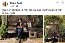 Thiên An đăng dòng trạng thái ẩn ý, netizen réo tên tình cũ