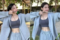 Gái xinh Đài Loan đi bắn cung khoe rãnh bụng ngắm là mê