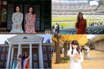 Mê mẩn ngắm áo dài Việt Nam đẹp tỏa sáng ở trời Tây