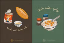 Bộ tranh món ăn tuổi thơ của Gen Y nhìn ngon "nhức nách"