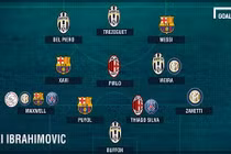 Zlatan Ibrahimovic và đội hình huyền thoại đã sát cánh cùng anh