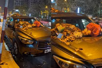 Đỗ xe ngang ngược, chắn ngõ tài xế nhận cái kết... toàn rác