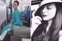 Tiếp viên hàng không xinh đẹp được mệnh danh "em gái Hà Hồ"