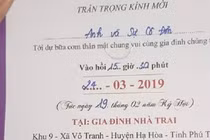 CĐM tức ói máu với thiệp cưới “Mời anh và sự cô đơn"