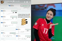 Bạn gái Văn Thanh khoe biến động số dư, 2 tháng kiếm 6 tỷ