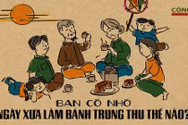 Thú vị bộ ảnh về chiếc bánh trung thu cổ truyền