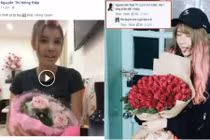 Hot girl Việt “bội thu” hoa, quà sau ngày 8/3