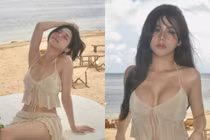 Gái xinh Sài thành gây mê netizen bằng đồ lụa khoe vòng 1 hững hờ