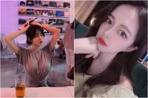 Nhảy quá sung, nữ streamer thiên thần bất ngờ gặp sự cố đỏ mặt