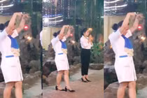  Phát hoảng với hot girl đi chùa khấn vái như “cơ trưởng”.