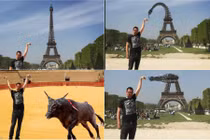 Phì cười với ảnh chế du khách chụp cùng tháp Eiffel